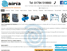 Tablet Screenshot of airia.co.uk